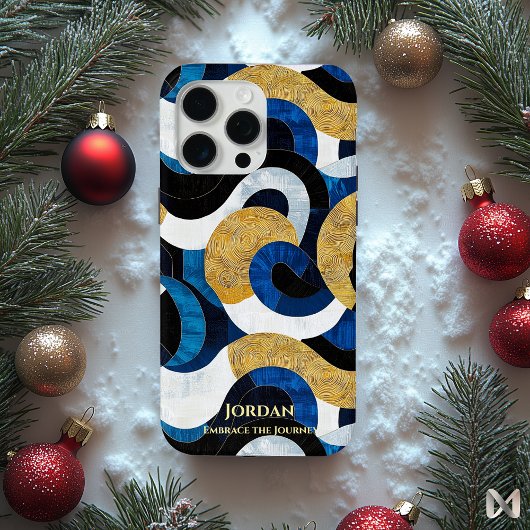 Abstrakte polynesische Wellen - künstlerische Rhyt Case-Mate iPhone Hülle