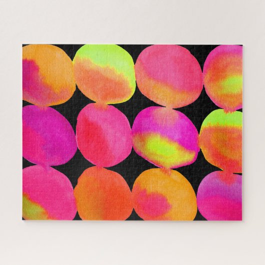 Abstrakte Pop-Kunstfarben Puzzle (Horizontal)