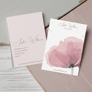 Abstrakte Poppy Necklace Juwelier Display Card