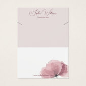 Abstrakte Poppy Necklace Juwelier Display Card (Vorderseite)