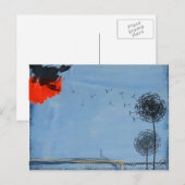 abstrakte Postkarte (Vorne/Hinten)