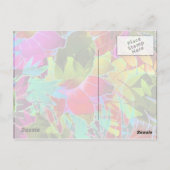 Abstrakte Postkarte (Rückseite)