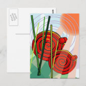 Abstrakte Postkarte (Vorne/Hinten)