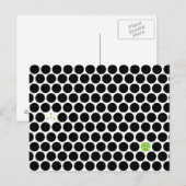 Abstrakte Postkarte Black Hive (Vorne/Hinten)