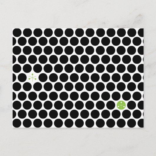 Abstrakte Postkarte Black Hive (Vorderseite)