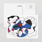 abstrakte Postkarte "Creepy Crawly" (Vorne/Hinten)
