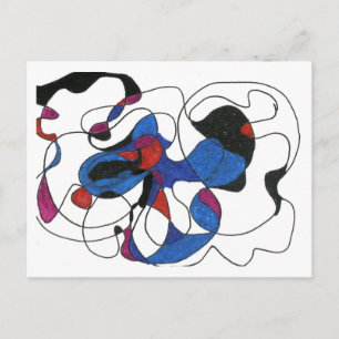 abstrakte Postkarte "Creepy Crawly"