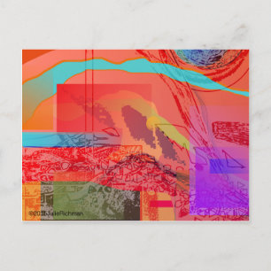 Abstrakte Postkarte für den Weltraum