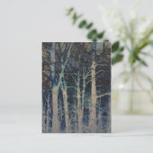 Abstrakte Postkarte für den Winter (Stehend Vorderseite)