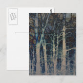 Abstrakte Postkarte für den Winter (Vorne/Hinten)