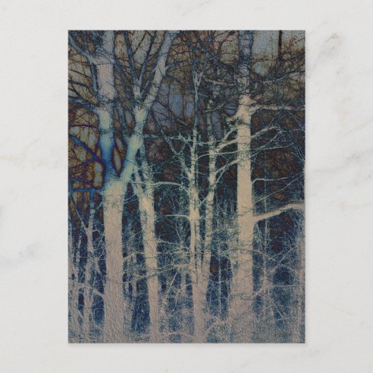 Abstrakte Postkarte für den Winter (Vorderseite)