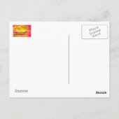 Abstrakte Postkarte "Hot Pink" (Rückseite)