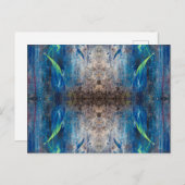 Abstrakte Postkarte Kaleidoskop bunt verspielt (Vorne/Hinten)