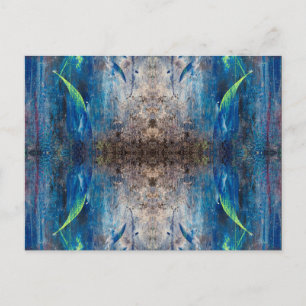 Abstrakte Postkarte Kaleidoskop bunt verspielt