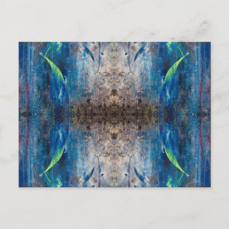 Abstrakte Postkarte Kaleidoskop bunt verspielt