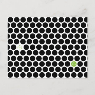 Abstrakte Postkarte mit schwarzem Hive