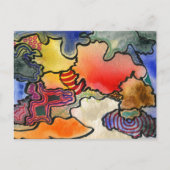 abstrakte Postkarte "Mites and Tites" (Vorderseite)