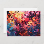 Abstrakte Postkarten (Vorne/Hinten)