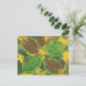 Abstrakte Postkarten für Birkenbaum im Herbst (Stehend Vorderseite)