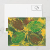 Abstrakte Postkarten für Birkenbaum im Herbst (Vorne/Hinten)