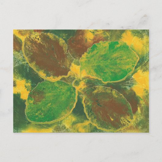 Abstrakte Postkarten für Birkenbaum im Herbst (Vorderseite)