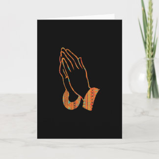 Abstrakte Praying Hands-Illustration Karte