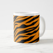 Abstrakte Predator Skin Camouflage Kunst, Dichtung Jumbo-Tasse (Vorderseite Rechts)