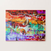 Abstrakte Pretty Lady Kunst Puzzle (Horizontal)