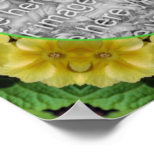 Abstrakte Primrose-Blume Erstellen Sie Ihr eigenes Poster (Ecke)