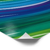 Abstrakte Printwerbung mit dynamischem Swirl Poster (Ecke)