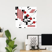 Abstrakte Proportionalausdruck Poster (Heimbüro)