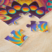 Abstrakte Psychedelic Mandalases Puzzle (Seite)