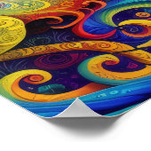 Abstrakte Psychedelik Poster (Ecke)