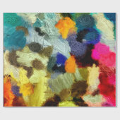 abstrakte psychedelische Grunge-Hintergrundgrafik Geschenkpapier (Flach)