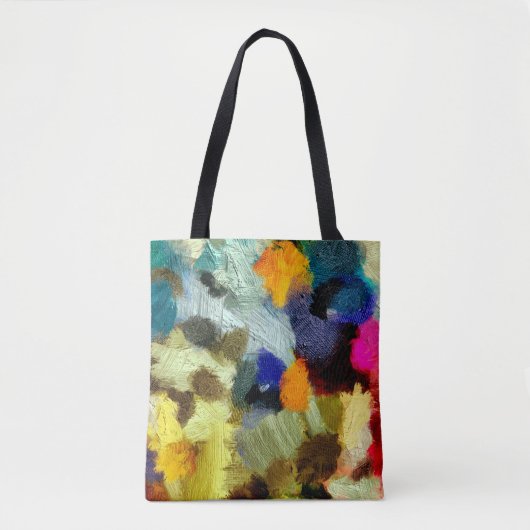 abstrakte psychedelische Grunge-Hintergrundgrafik Tasche (Vorderseite)