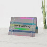 Abstrakte psychedelische helle Farben Geburtstag