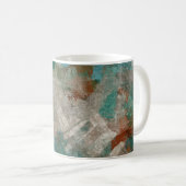 Abstrakte psychedelische Schlaganfälle Textur. Kaffeetasse (VorderseiteRechts)
