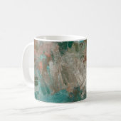 Abstrakte psychedelische Schlaganfälle Textur. Kaffeetasse (Vorderseite Links)