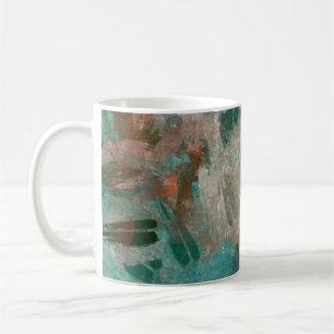 Abstrakte psychedelische Schlaganfälle Textur. Kaffeetasse