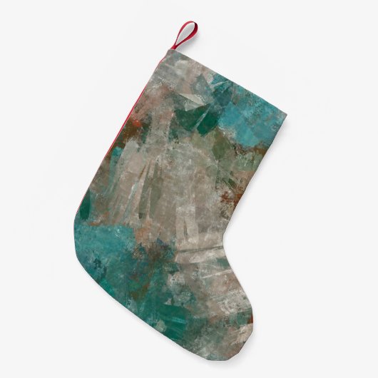 Abstrakte psychedelische Schlaganfälle Textur. Kleiner Weihnachtsstrumpf (Vorderansicht (hängend))