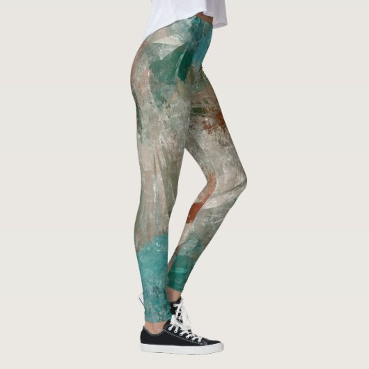 Abstrakte psychedelische Schlaganfälle Textur. Leggings (Rechts)