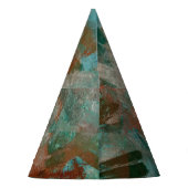 Abstrakte psychedelische Schlaganfälle Textur. Partyhütchen (Rückseite)