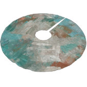 Abstrakte psychedelische Schlaganfälle Textur. Polyester Weihnachtsbaumdecke (Schrägansicht)