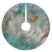 Abstrakte psychedelische Schlaganfälle Textur. Polyester Weihnachtsbaumdecke (Vorderseite)