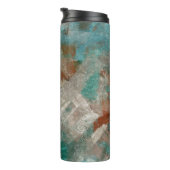 Abstrakte psychedelische Schlaganfälle Textur. Thermosbecher (Nach rechts gedreht)