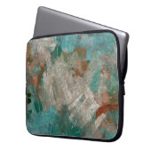 Abstrakte psychedelische Strichtextur. Laptopschutzhülle (Vorderseite Links)