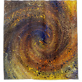 Abstrakte psychedelische Swirl-Muster - Farbkunst Duschvorhang (Vorderseite)