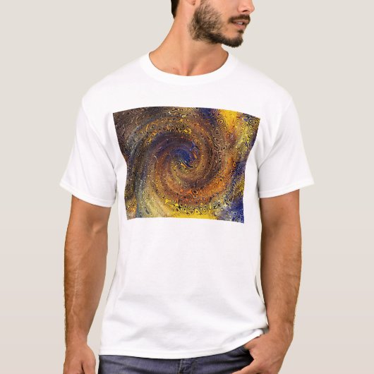 Abstrakte psychedelische Swirl-Muster - Farbkunst T-Shirt (Vorderseite)
