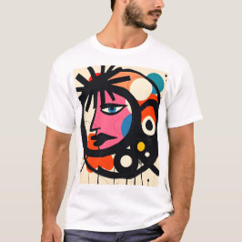 Abstrakte Punk Art T-Shirt