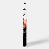 Abstrakte Punkte aus Rotem Mohn Case-Mate iPhone Hülle (Rückseite / Links)